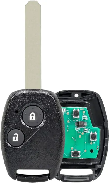Cheie Auto Techstar Completa Programabila 433MHz, cu 2 butoane si cip ID46 PCF7936, compatibila Honda Civic, Accord, Jazz, CR-V – lama Hon66, FCCID: OUCG8D-382H-A