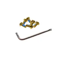 Set 6 suruburi disc frana biciclete, Unex, culoare auriu