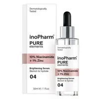 Ser de fata INOPHARM cu 10% Niacinamide si 1% Zinc, Rubella | 30 ml