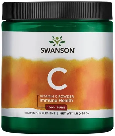 Vitamin C Powder, 100% Pure, 454 g, Swanson