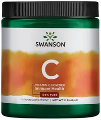 Vitamin C Powder, 100% Pure, 454 g, Swanson