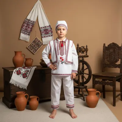Costum Traditional pentru baieti Raul 3 (1-8 ani)