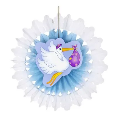 Decor botez baby boy hartie Widmann Italia 95788