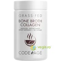 Peptide din Colagen de Tipul I, II & III din Fiertura de Oase cu Turmeric si Ashwagandha 180cps