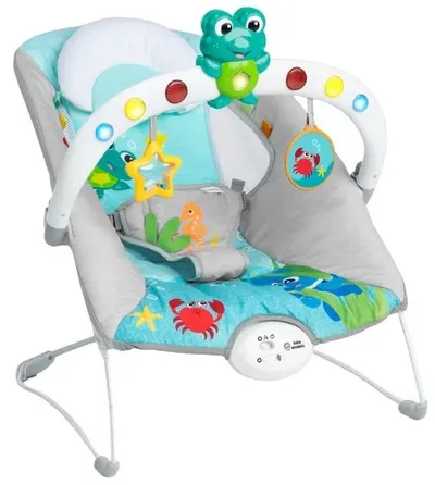 Șezlong muzical Baby Einstein - Ocean Explorers Kick to It Neptune