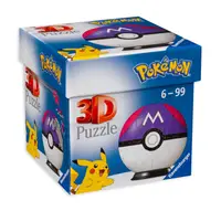 Puzzle 3D Ravensburger din 54 de piese - Pokemon - Master Ball