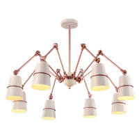 Candelabru Spider 8xe27 Alb