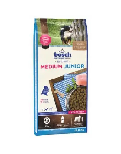 BOSCH Hrana uscata pentru caini junior de talie medie 15 kg