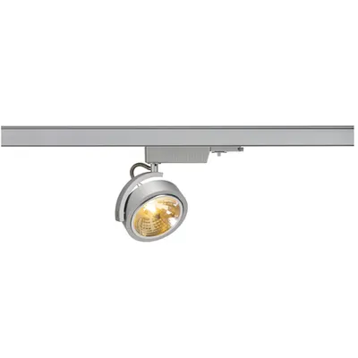 Iluminat decorativ pe sina, Kalu TRACK Senile G53, pata gri pentru 240V track 3 faze, QR111, gri-argintiu, max. 50W, inclusiv. adaptor 3 faze