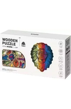 Puzzle 140 din lemn: Leu