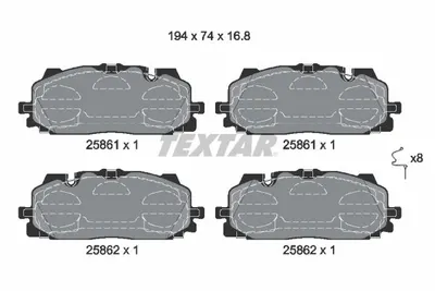 Set placute frana Fata (cu suplimente), potrivit AUDI A3, A3 ALLSTREET, A4 ALLROAD B9, A4 B9, A5, A6 ALLROAD C8, A6 C8, A7, A8 D5, E-TRON, Q3, Q5, Q7, Q8, Q8 E-TRON 1.4-Electric 09.09