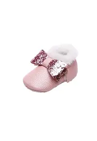 Pantofi Imblaniti - Model Shine - Fete - Fara inchidere - Roz