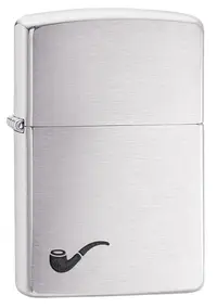 Bricheta Zippo Brushed Chrome, pentru pipa