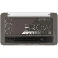 Set pudra pentru sprancene rezistent la apa Brow Powder 020 - Ash Brown, 4g, Catrice