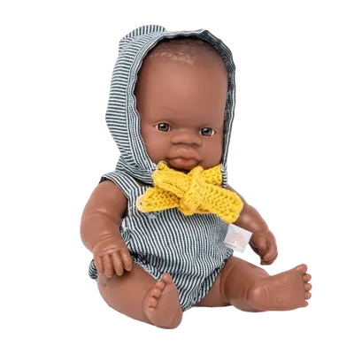 Papusa bebelus educativa 21 cm - Baiat african