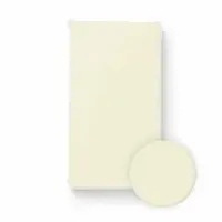 Cearceaf cu elastic pentru patut copii Bocioland Cream 120x60 cm, din 100 bumbac jersey, 0 luni+