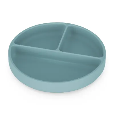 Petite&Mars Take&Match 6m+ farfurie compartimentată rotund Frosted Sky 1 buc