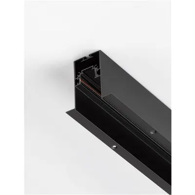 Sistem iluminat pe sina BUXTON MAGNETIC Nisipiu Negru Aluminiu Recess Magnetic Profile IP20 Max Power 300 Wat