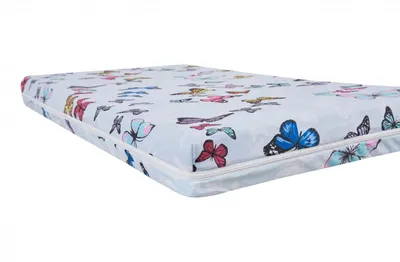 Saltea cu memorie Somnart Memory 60x120x10 cm husa impermeabila, model fluturi