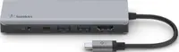 Hub USB Belkin - Connect, 7 porturi, USB-C, gri