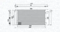 Condensator climatizare (cu uscator) potrivit FIAT PANDA, PANDA HATCHBACK 1.1-1.2LPG 09.03