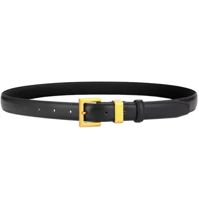 Curea dama C-194, piele naturala, Neagra