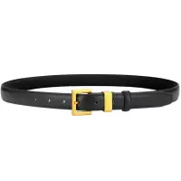 Curea dama C-194, piele naturala, Neagra