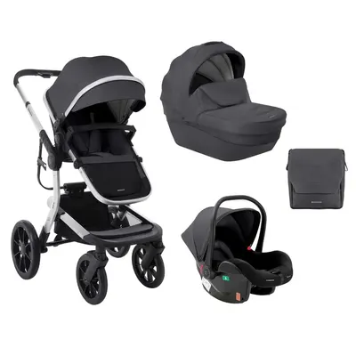 Carucior combinat 3 in 1 Kikka Boo Irene Gri inchis