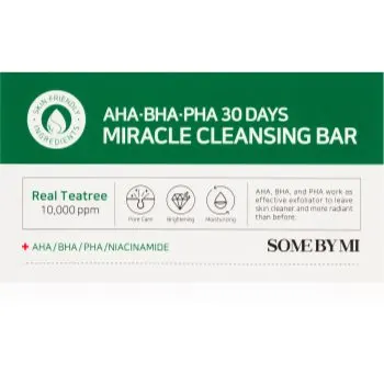 Some By Mi AHA∙BHA∙PHA 30 Days Miracle Cleansing Bar Sapun hidratant pentru curatare pentru ten gras si problematic