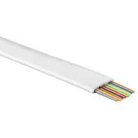 Flat Modular Cable, 8-wire, AWG26, White, 100m