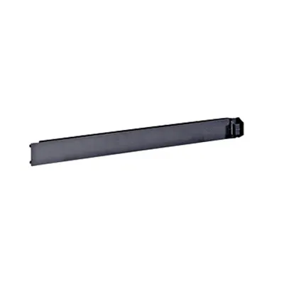 19 blank panel SnapIn 1U ABS RAL9005 black PU10