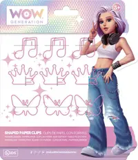 Agrafe de hârtie WOW Generation - 9 buc, sortiment
