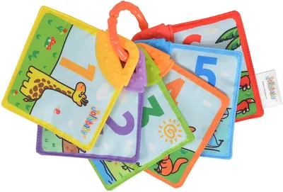 Carte moale Jollybaby - Cu jucărie de dentiție