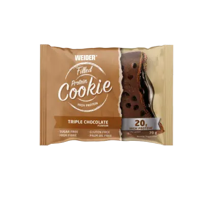 Biscuit proteic WEIDER, triple-chocolate, 70 g