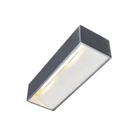Corp iluminat de perete, aplica, lumini BUSTENI IN L perete LED Interior perete lumina incastrat aluminiu, alb, 3000K, TRIAC, dimabil,
