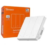 Intrerupator inteligent Sonoff ZBM5-3C-86W, 3 canale, 10A, Zigbee , Alb 6920075743081