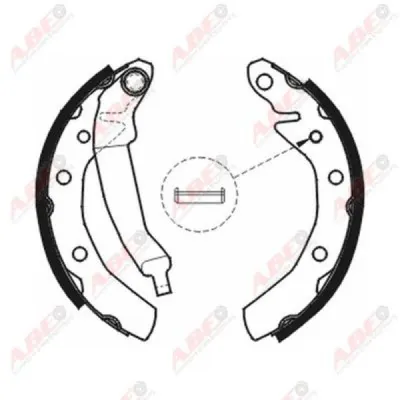 Set saboti frana ABE C00001ABE
