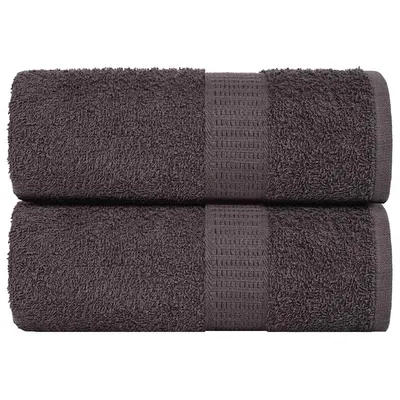 Gossi prosoape de sapun 2 buc antracit 30x30 cm 360 g/m2 100% bumbac