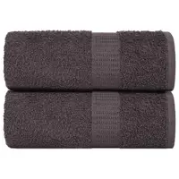 Gossi prosoape de sapun 2 buc antracit 30x30 cm 360 g/m2 100% bumbac