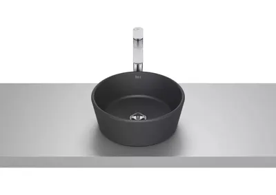 Lavoar Roca Optica A327B15080, montare pe blat, 35 cm, mat, Negru