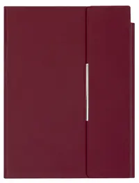 Agenda din piele cu capac magnetic Velvet A5 - Bordo