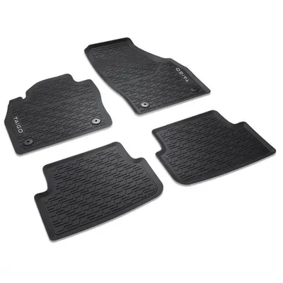 Covorase de cauciuc All-weather originale Volkswagen Taigo (CS1) 2022-, Set fata si spate, TPE