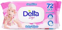 Șervețele umede pentru bebeluși Delta Magic - 72 buc, roz