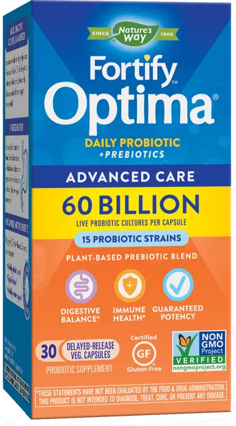 Fortify Optima Advanced Care Probiotic 60 Billion, 30 capsule, Nature's Way