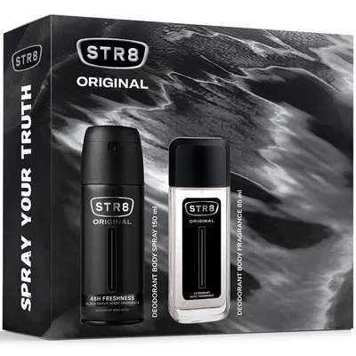 Set Parfum pentru corp 85ml + Deodorant spray pentru Corp 150ml Original, 1 bucata, STR8