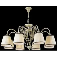 Candelabru Elegant Vintage,8 becuri dulie E14, 230V,D.81cm, H.43 cm,Bronz