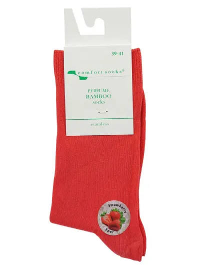 Comfort Sosete bambus parfumate(Strawberry) pentru femei 39-41