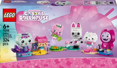 Constructor LEGO Gabby's Dollhouse - Prietenii pisicii de cărămidă ai lui Gabi(11215)