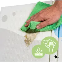 Covoras de joaca pliabil din spuma XPE cu doua fete Mativo Whale, dimensiune 120 x 120 cm, include husa de transport cu fermoar si manere
