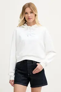 Calvin Klein Jeans hanorac cu glugă pentru femei, din bumbac